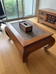 Chinese hard wood coffee table image 1