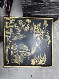 Coffee Table with landscape paintings image 4