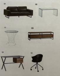 Francfranc round Glass Sidecoffee Table image 3