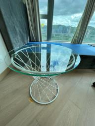 Francfranc round Glass Sidecoffee Table image 6