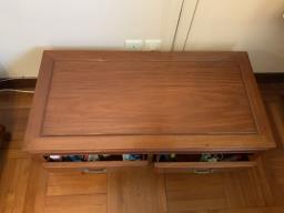 Hardwood coffee table in good condition image 2