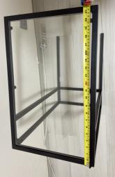 Ikea Glass Top Side Table image 1