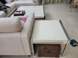 Italian White Marble Coffeeside Table image 2