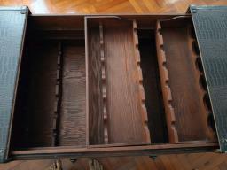 Large German Leather coffee table image 2