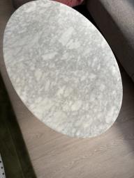 Marble tulip style coffee table image 1