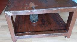 Red Wooden Chine Laquer Coffee Table image 4