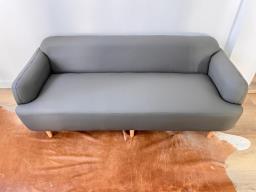 Scandinavian-style fabric sofa image 2