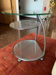 Sold Glass End table image 1