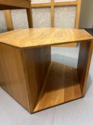 Solid oak hexagon coffee table image 4