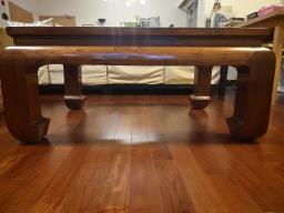 Vintage Glass Antique Coffee Table image 1