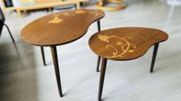 Zara kidney vintage coffee table sets image 2
