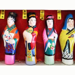 15 Handmade Vintage Clay Figurines image 3