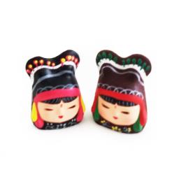 15 Handmade Vintage Clay Figurines image 8