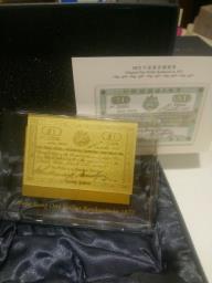 24k gold plated Hsbc bank notes image 3