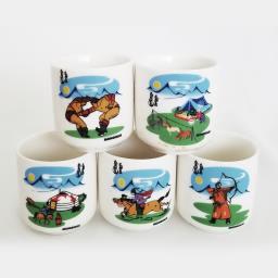 5 Mongolian Nomad Cups 1 Wall Plate image 2