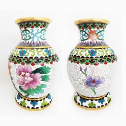 Antique Cloisonné Enamel Vase image 1