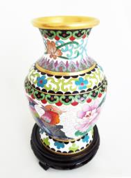 Antique Cloisonné Enamel Vase image 2