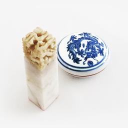 Antique Marble Seal  Ink Pad Set image 1