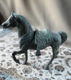 Bronze Cast Chinese War Horse Sculpture image 2