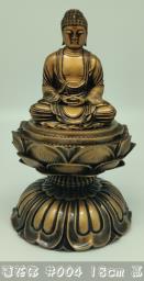 Bronze color spiritual Buddha 18cm image 2