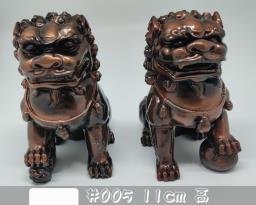 Chinese guardian lions different color a image 5