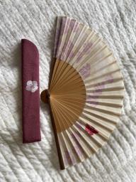 Handmade Japanese Paper Fan image 1