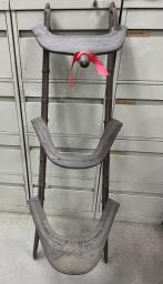 Indian Saddle used as flower stand image 2