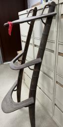 Indian Saddle used as flower stand image 4