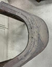 Indian Saddle used as flower stand image 3