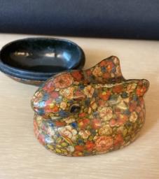 Japanese style rabbit shape antique box image 3