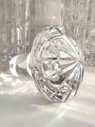 Vintage crystal decanters pair 2 pcs image 4