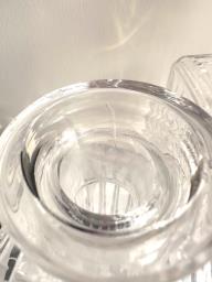 Vintage crystal decanters pair 2 pcs image 8