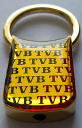 Vintage  T V B  Keyring with Box image 1