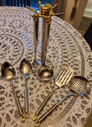 7pc set stainless steel cooking tools image 1