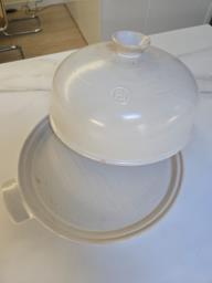 emile henry bread cloche white image 2