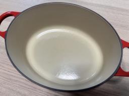 Le Creuset Oval Casserole Cocotte Cerise image 2