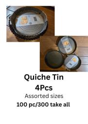 Quiche Tin 4 pcs Assorted size image 1