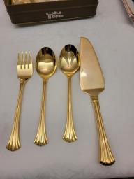 Gold-plated Flatware Set image 1