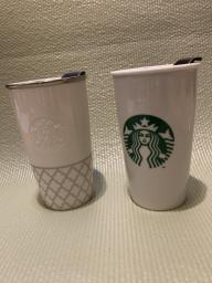 Starbucks Silver Rim Ceramic double-wall image 1