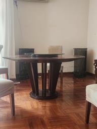 150cm Round Dining Table  Chairs image 1