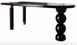 3 Legged Dining Table wabisabi Japandi image 1