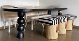 3 Legged Dining Table wabisabi Japandi image 2