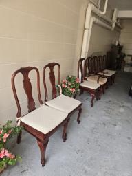 Antique Rosewood table  7 chairs image 2