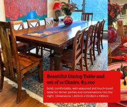 Beautiful Dining Table and 10 Chairs image 1