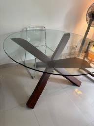 Beautiful glass top dining table image 2