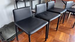 Black learher chairs 300 each image 1