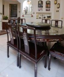 Chinese Round Dining Table and Chairs image 2