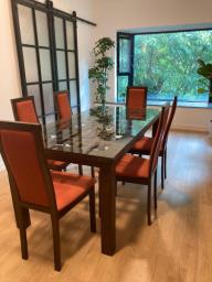 Dining Table and Six Chairs image 2