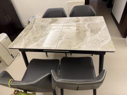 Dining table with 4 chairs image 3