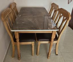 Dining Table with 4 Chairs image 1